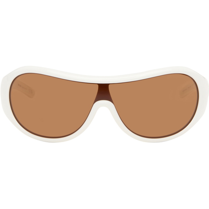 Photo: Miu Miu Eyewear White Ivresse Sunglasses