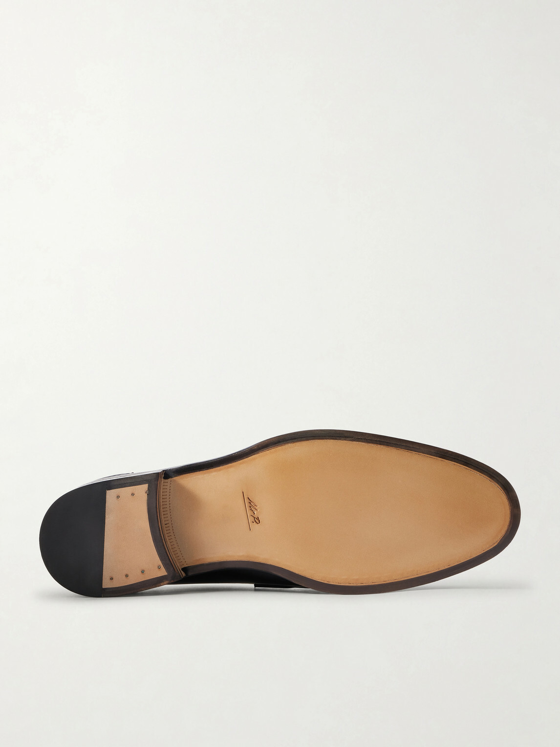 Mr P. - Split-Toe Leather Penny Loafers - Black