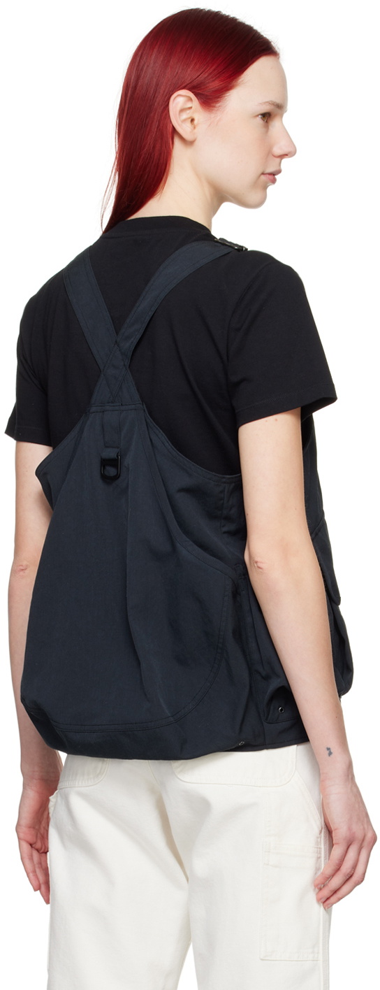 Snow Peak Black Takibi Weather Cloth Vest Snow Peak