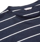 Orlebar Brown - Sammy Striped Linen-Jersey T-Shirt - Navy