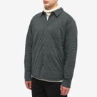 Snow Peak Men's Flexible Insulated Shirt in Forest Green