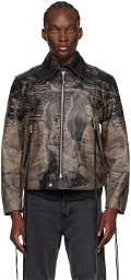 EYTYS Black & Brown Dixon Leather Jacket