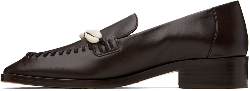 Wales Bonner Brown Leather Loafers