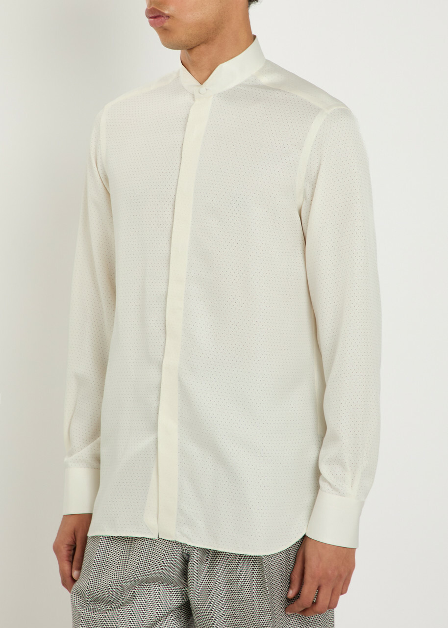 Tom Ford Perforated Silk Shirt White TOM FORD