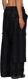Y-3 Black Deco Stitch Cargo Pants