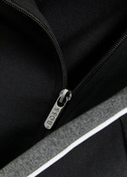 Boss Logo Panelled Cotton-blend Track Jacket Black