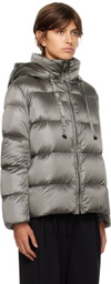 Max Mara Gray The Cube Spaces Down Jacket