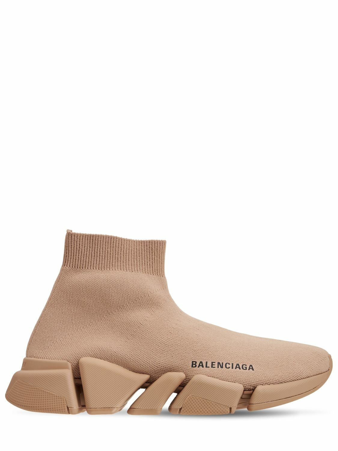 Photo: BALENCIAGA - 30mm Speed Recycled Knit Sneakers