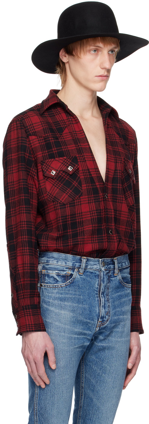 The Letters Red Western Shirt