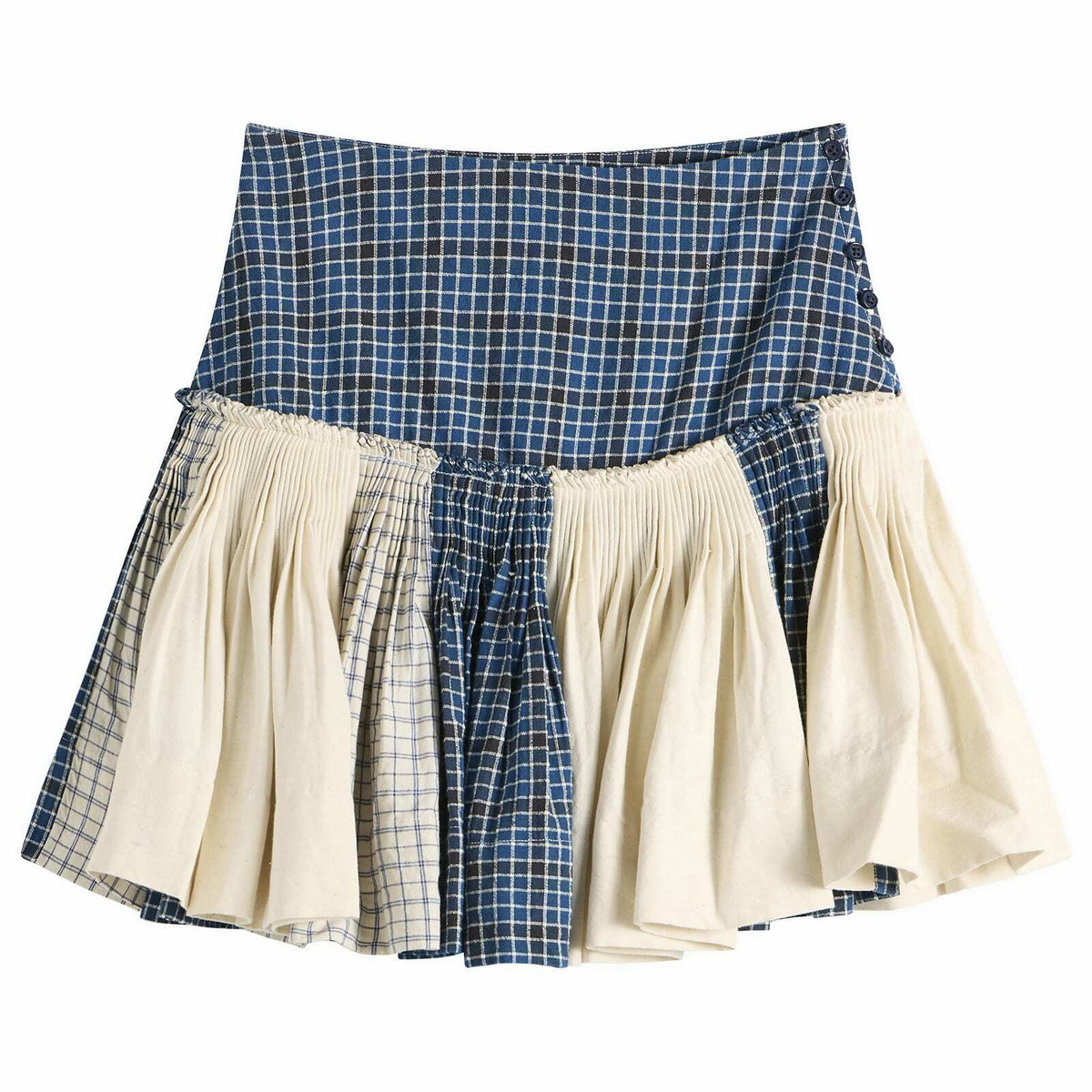 Story mfg. Women's Nest Mini Skirt in Scrapbook Stripe