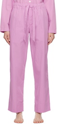 Tekla Pink Drawstring Pyjama Pants