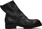 Guidi Black Side Zip Boots