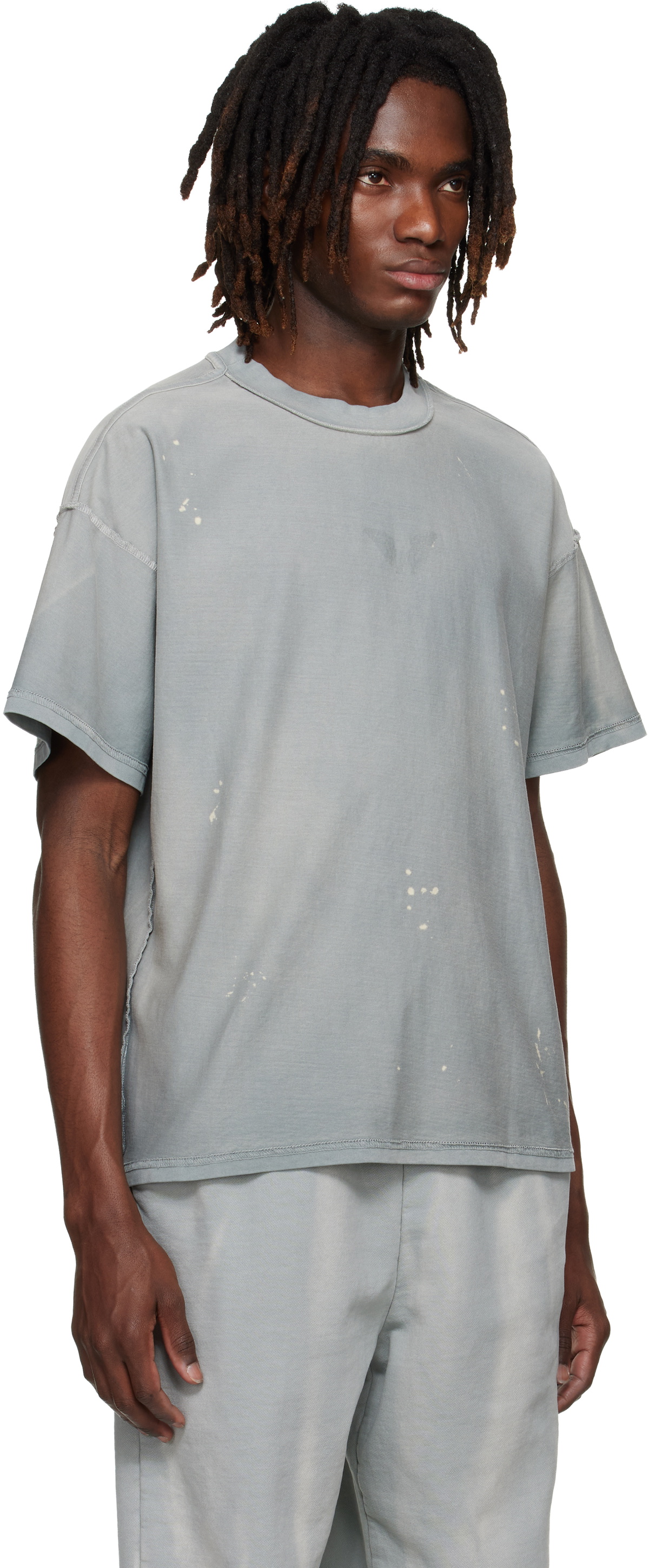 ALEXANDER DIGENOVA Blue Inside-Out T-shirt