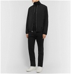 The Row - Leo Leather-Trimmed Wool-Blend Blouson Jacket - Black