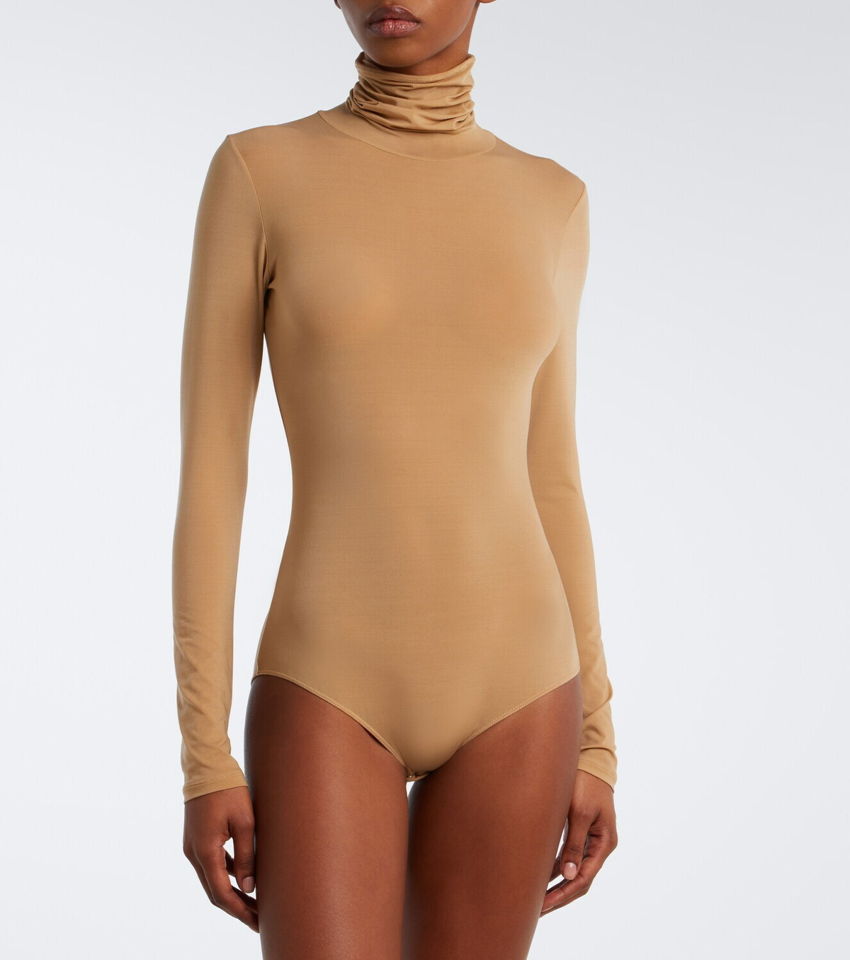 The Row Basile jersey turtleneck bodysuit