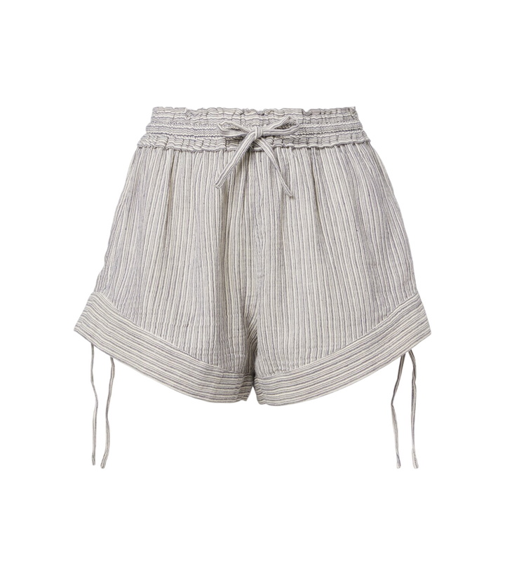 Photo: Marant Etoile Thaliany striped cotton shorts