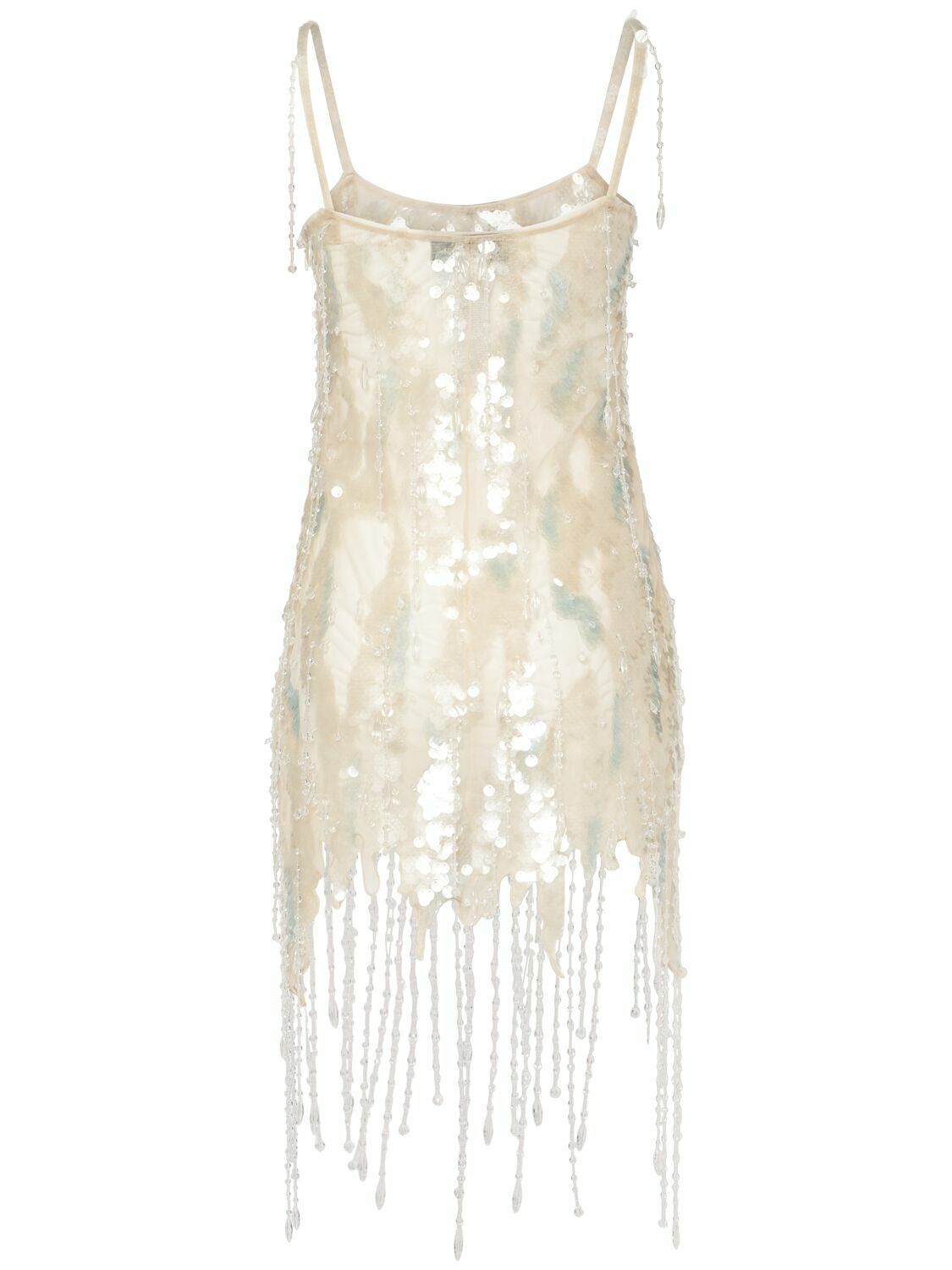 BLUMARINE Sequined Silk Mini Dress Blumarine