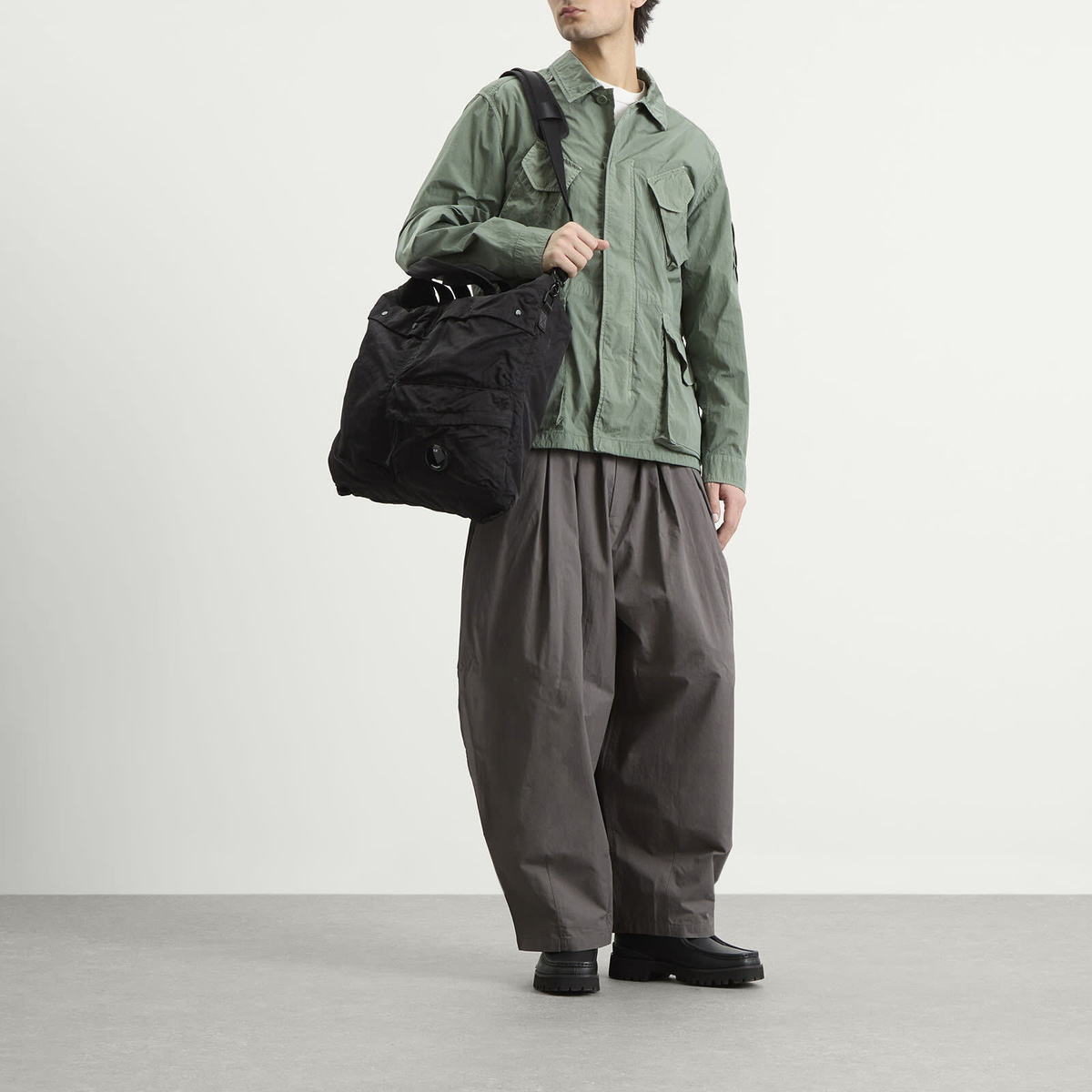 C.P. Company Men's Nylon B Tote Bag in Black C.P. Company