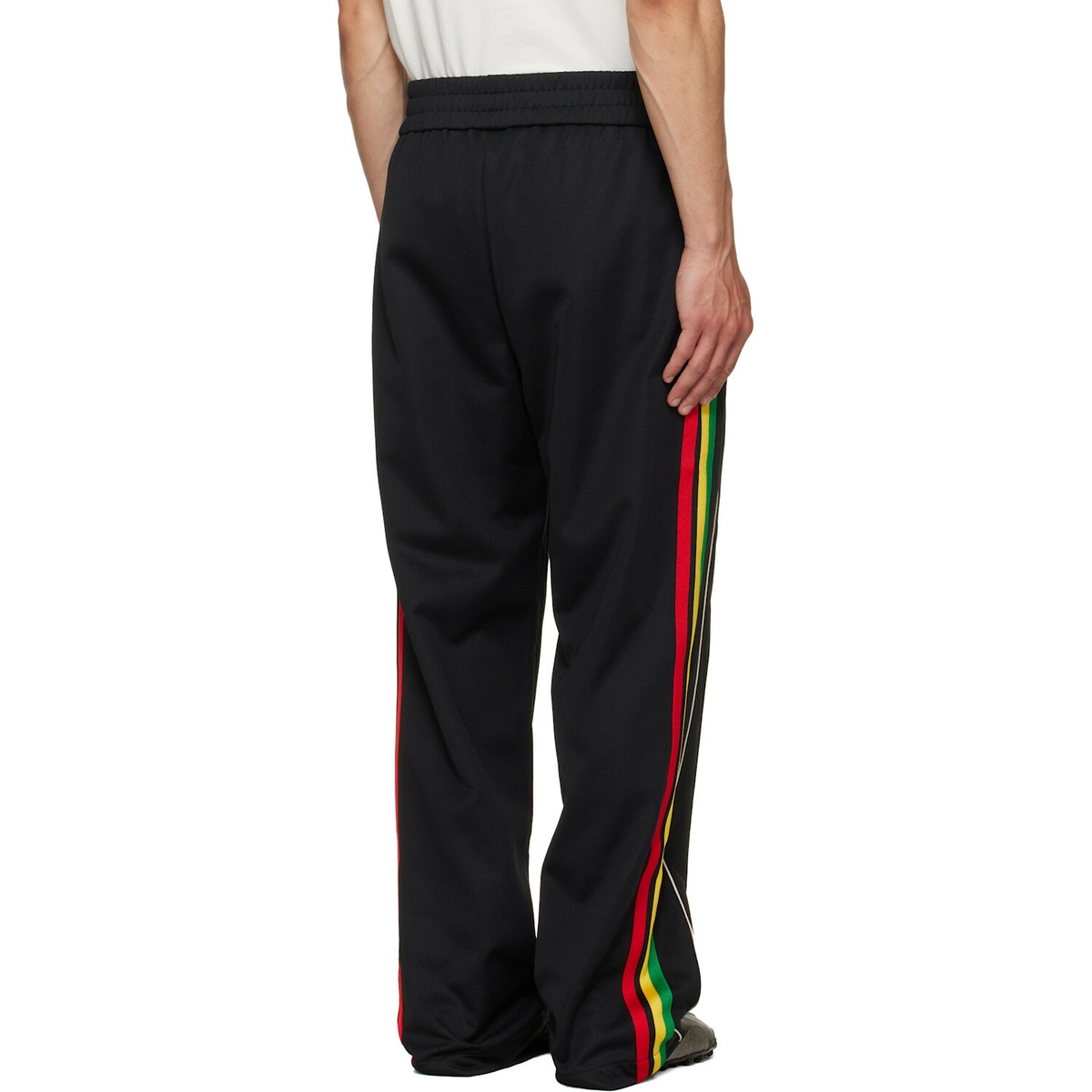 Palm Angels Black Classic Logo Vintage Track Pants