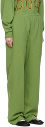 Bode Green Gym Track Lounge Pants