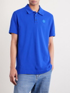 Canada Goose - Beckley Logo-Appliquéd Paneled Cotton-Piqué Polo Shirt - Blue