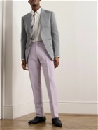 TOM FORD - Straight-Leg Woven Suit Trousers - Purple