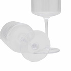 ferm LIVING Ripple Red Wine Glasses - Set of 2 in Clear 