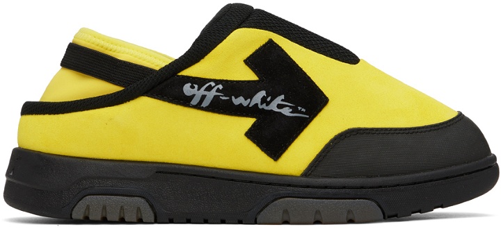 Photo: Off-White Yellow & Black Out Of Office Mules
