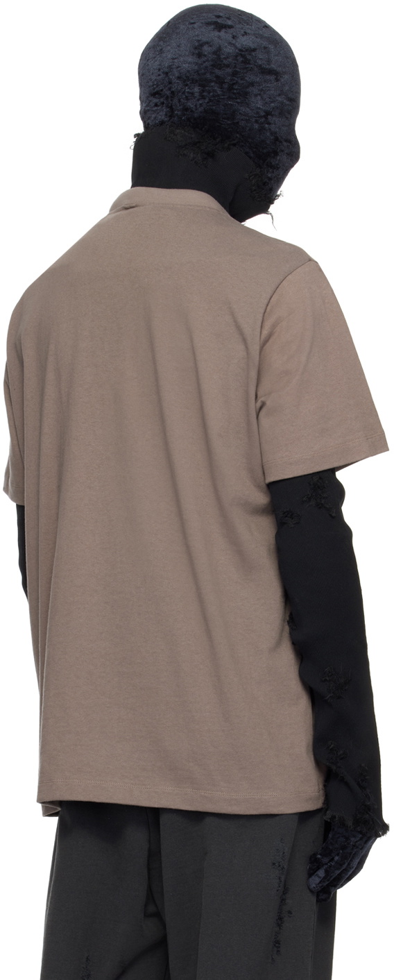 Doublet Gray Braids Hair T-Shirt Doublet