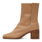 Maison Margiela Beige Mid Heel Tabi Boots