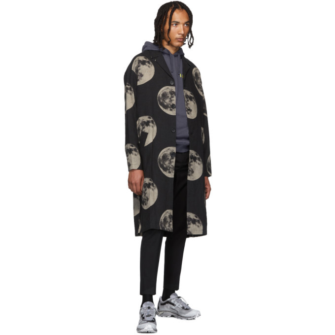 Robert Geller Black The Moon Traveller Coat
