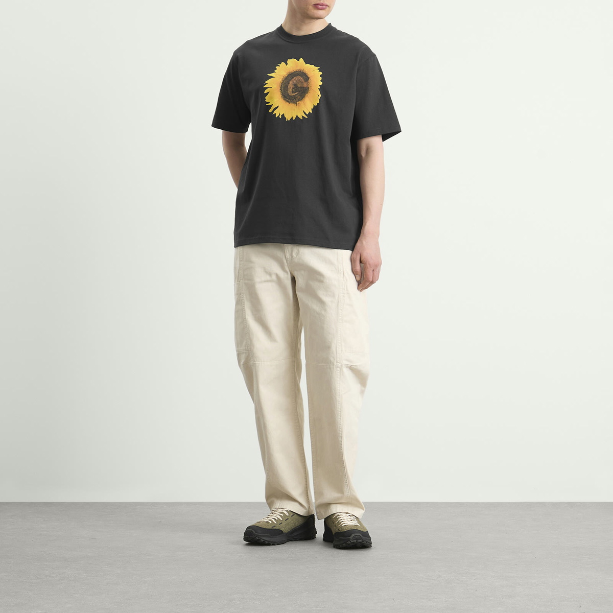 Gramicci Men's G-Flower T-Shirt in Vintage Black