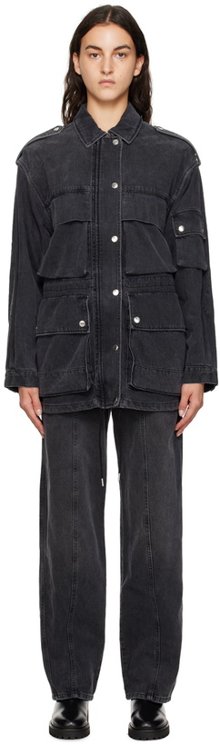 Photo: Isabel Marant Black Elize Denim Jacket