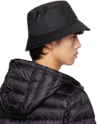 Moncler Black Logo Bucket Hat