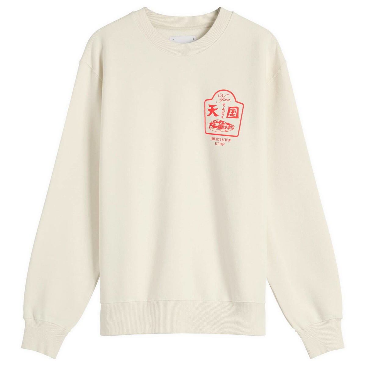 Edwin Men's Tonkatsu Sweatshirt in Whisper White