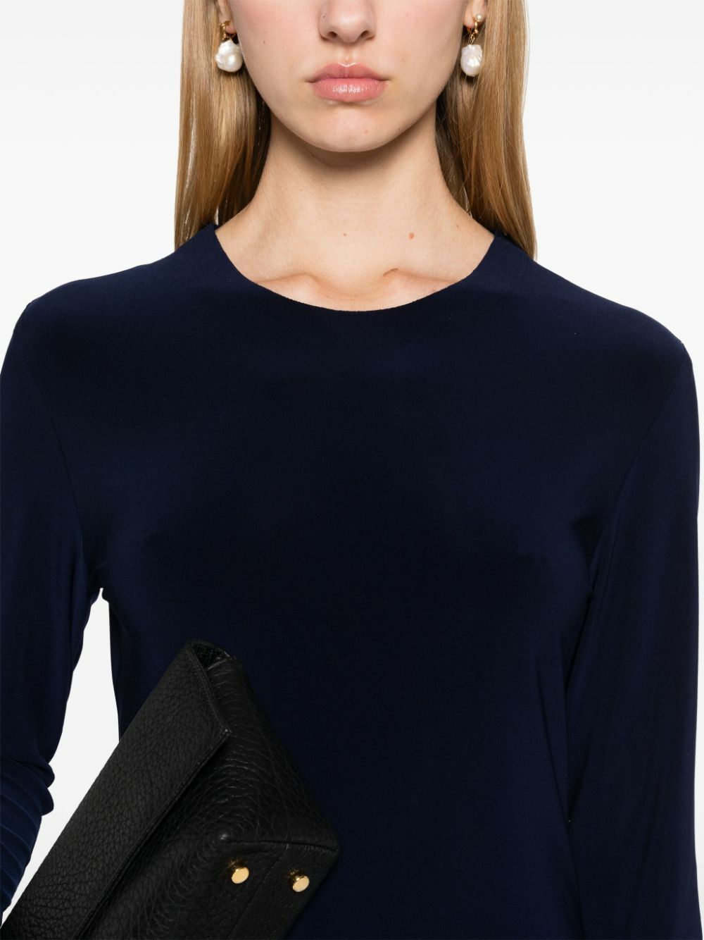 NORMA KAMALI - Crewneck Mini Dress Norma Kamali