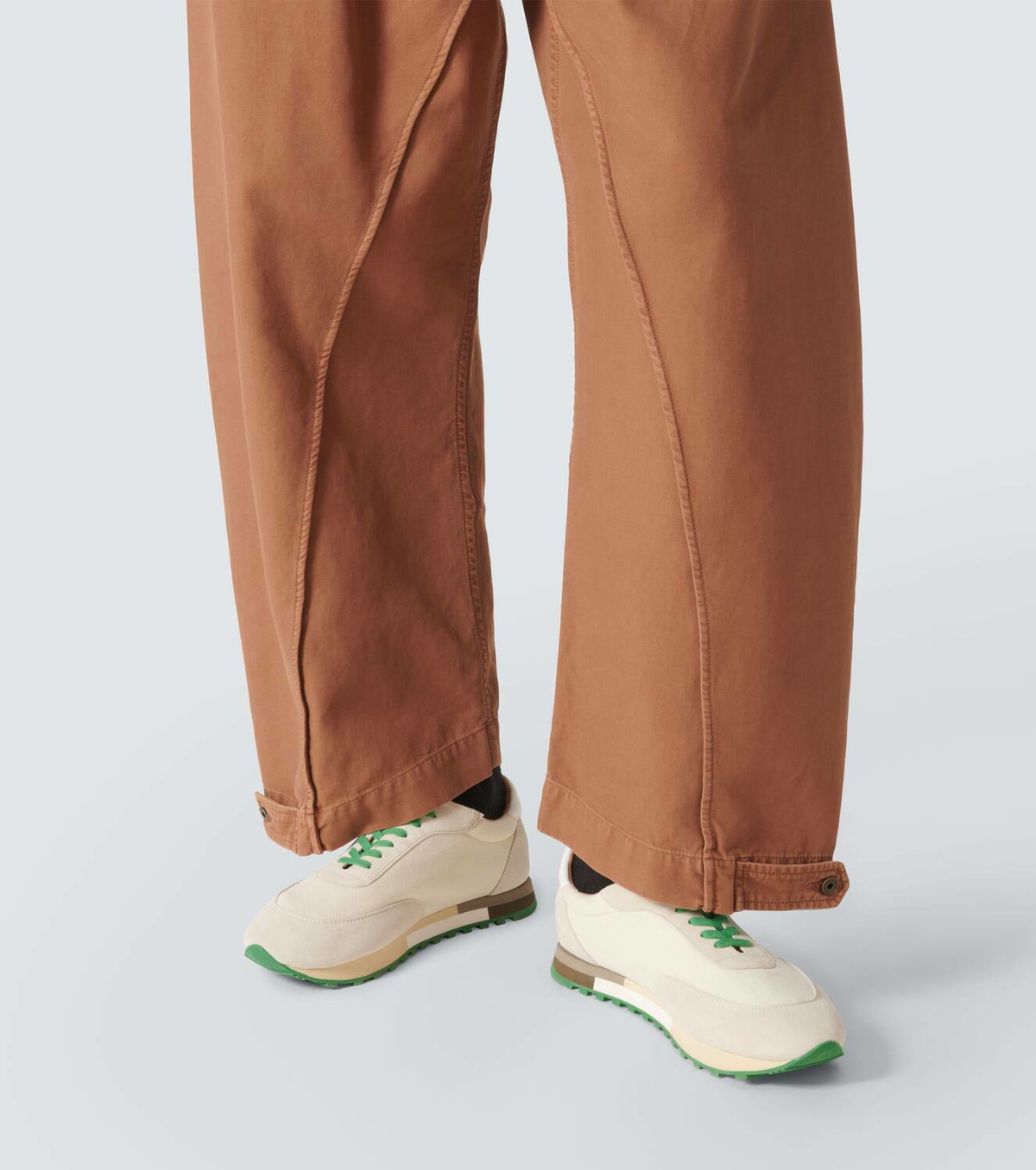 JW Anderson Twisted Seam cotton barrel-leg pants JW Anderson