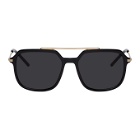 Dolce and Gabbana Black and Gold Slim Sunglasses