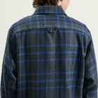A.P.C. Men's Bobby Check Wool Overshirt in Heather Grey