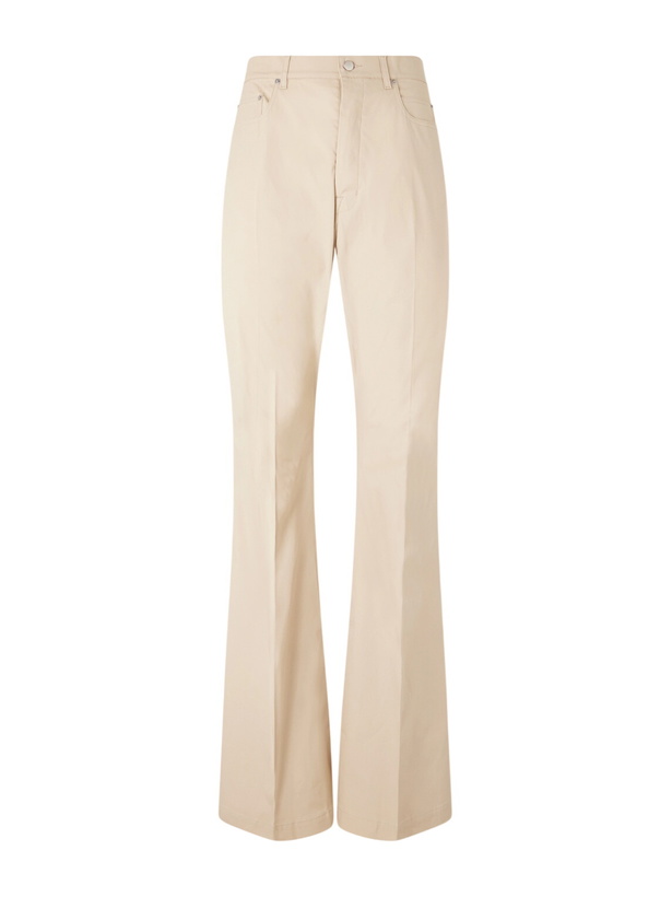 Photo: Rick Owens - Bolan Bootcut Organic Cotton-Blend Trousers - Neutrals