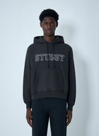 Stüssy Logo Motif Hooded Sweatshirt