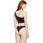 Myraswim Black Ford Single-Shoulder Bikini Top