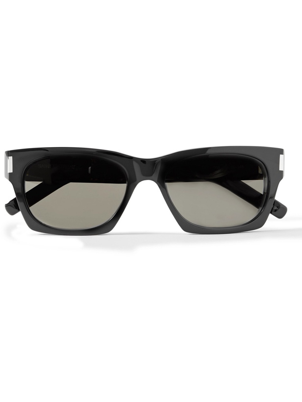 Photo: SAINT LAURENT - Square-Frame Acetate Sunglasses - Black