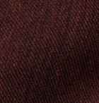 Rubinacci - 8cm Mélange Wool and Silk-Blend Tie - Burgundy