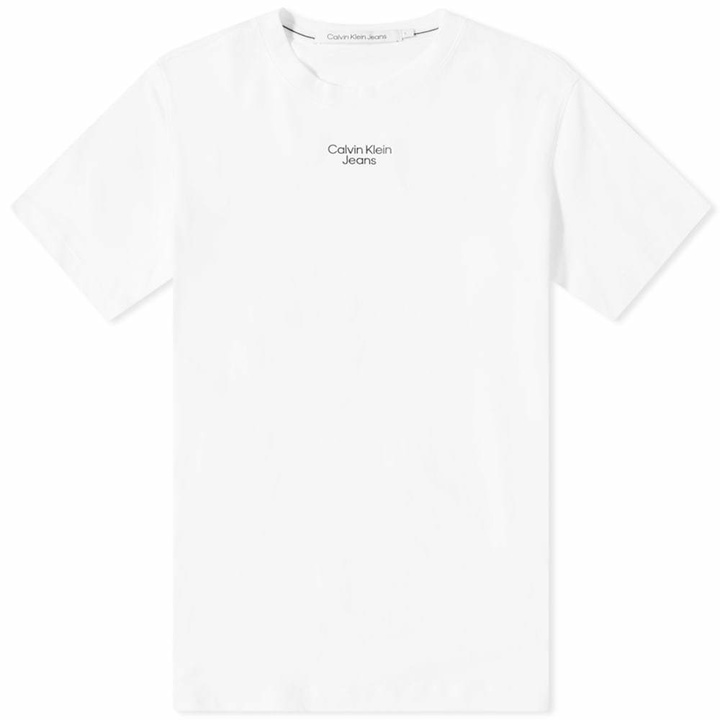 Photo: Calvin Klein Stacked Logo Tee