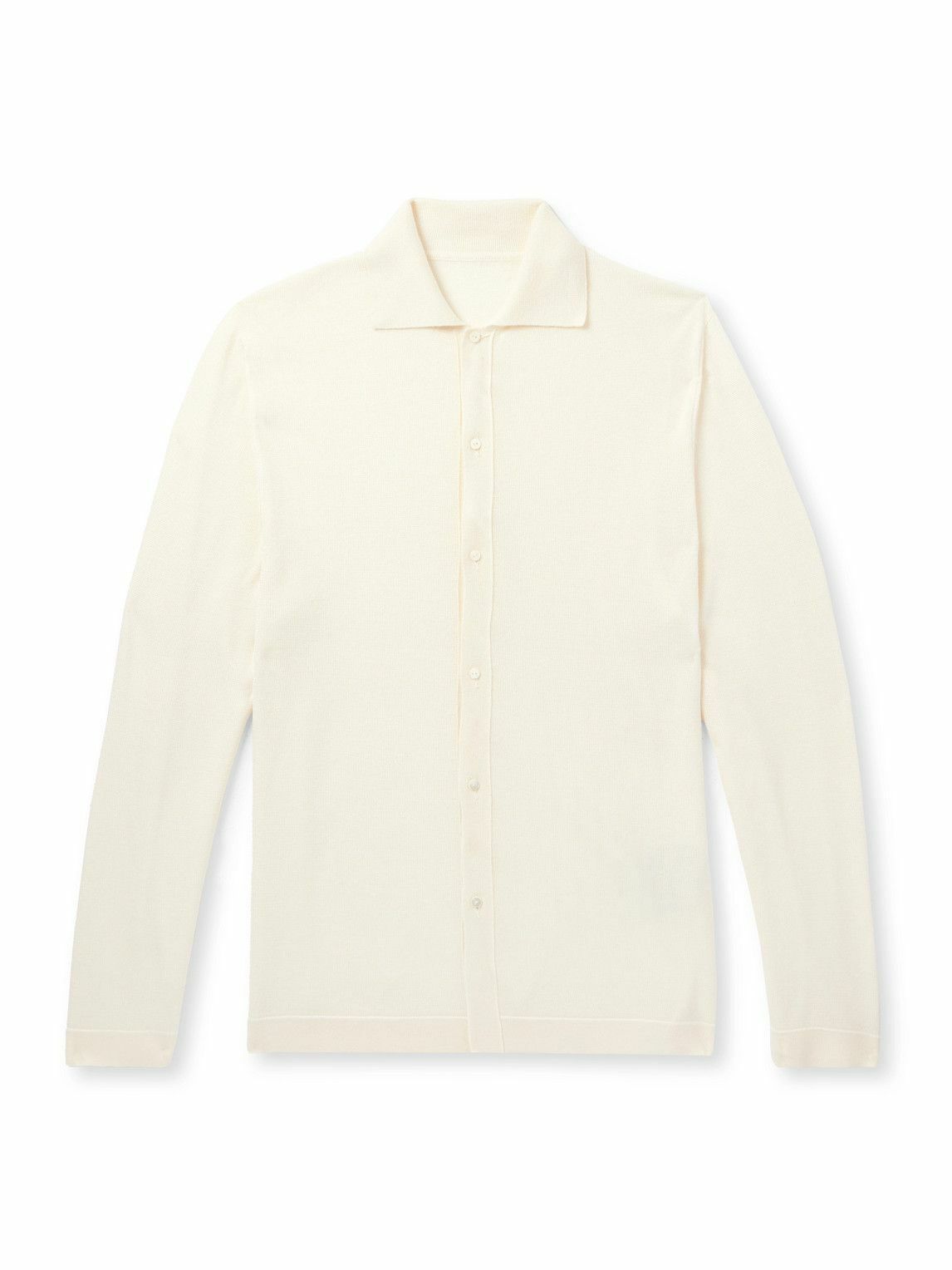 Stòffa - Wool and Silk-Blend Cardigan - Neutrals