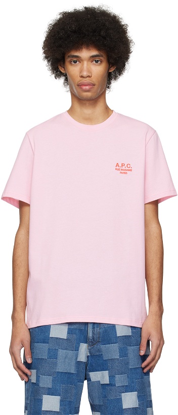 Photo: A.P.C. Pink Raymond T-Shirt
