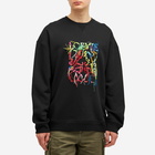 Loewe Men's Embroidered Logo Sweatshirt in Black
