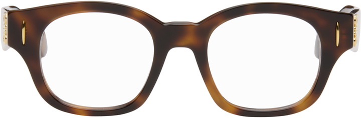 Photo: LOEWE Brown Anagram Glasses