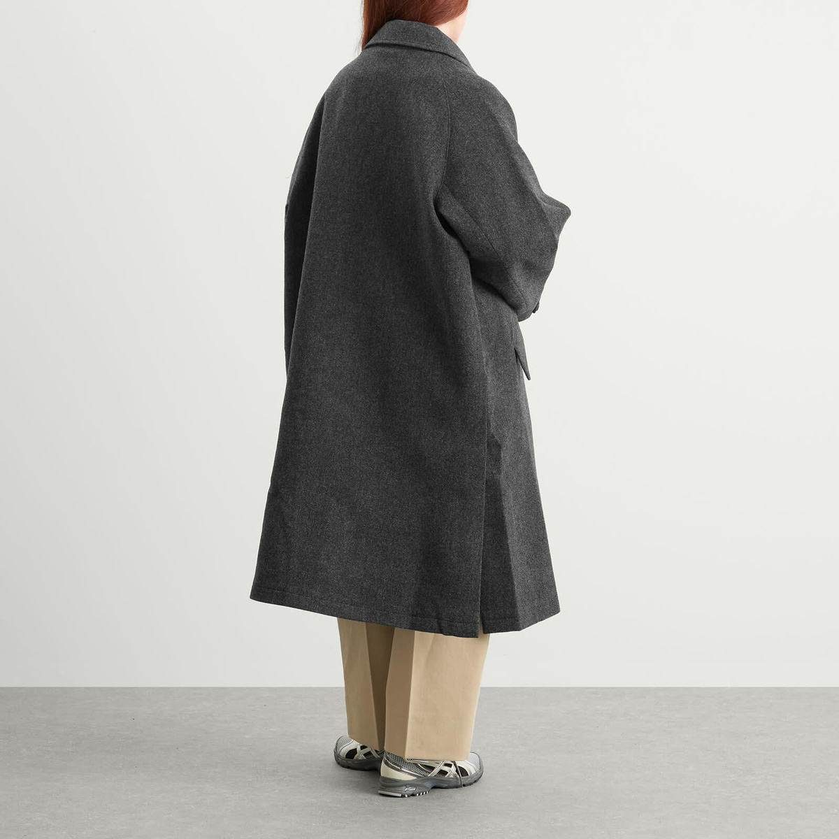 YMC Women's Tyrell Trench Coat in Grey Melange